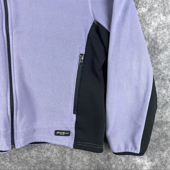 Eddie Bauer Jacket Womens Medium Purple Polartec Full Zip Fleece - Picture 3 of 4